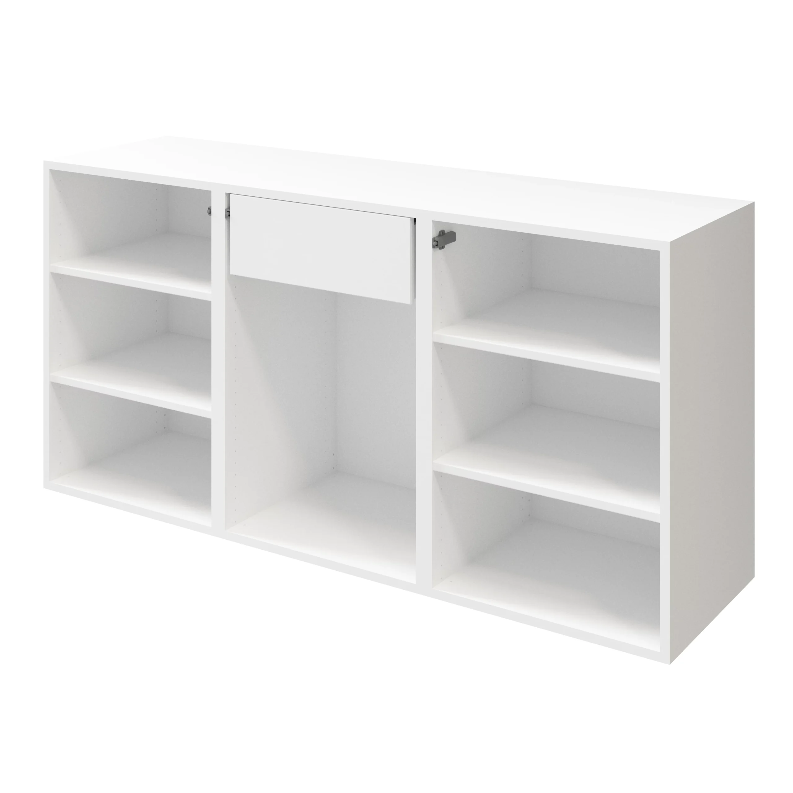 Atomia Freestanding Matt Grey & White Chipboard 3 Door 1 Drawer Sideboard (H)750mm (W)1500mm (D)450mm - Image 3