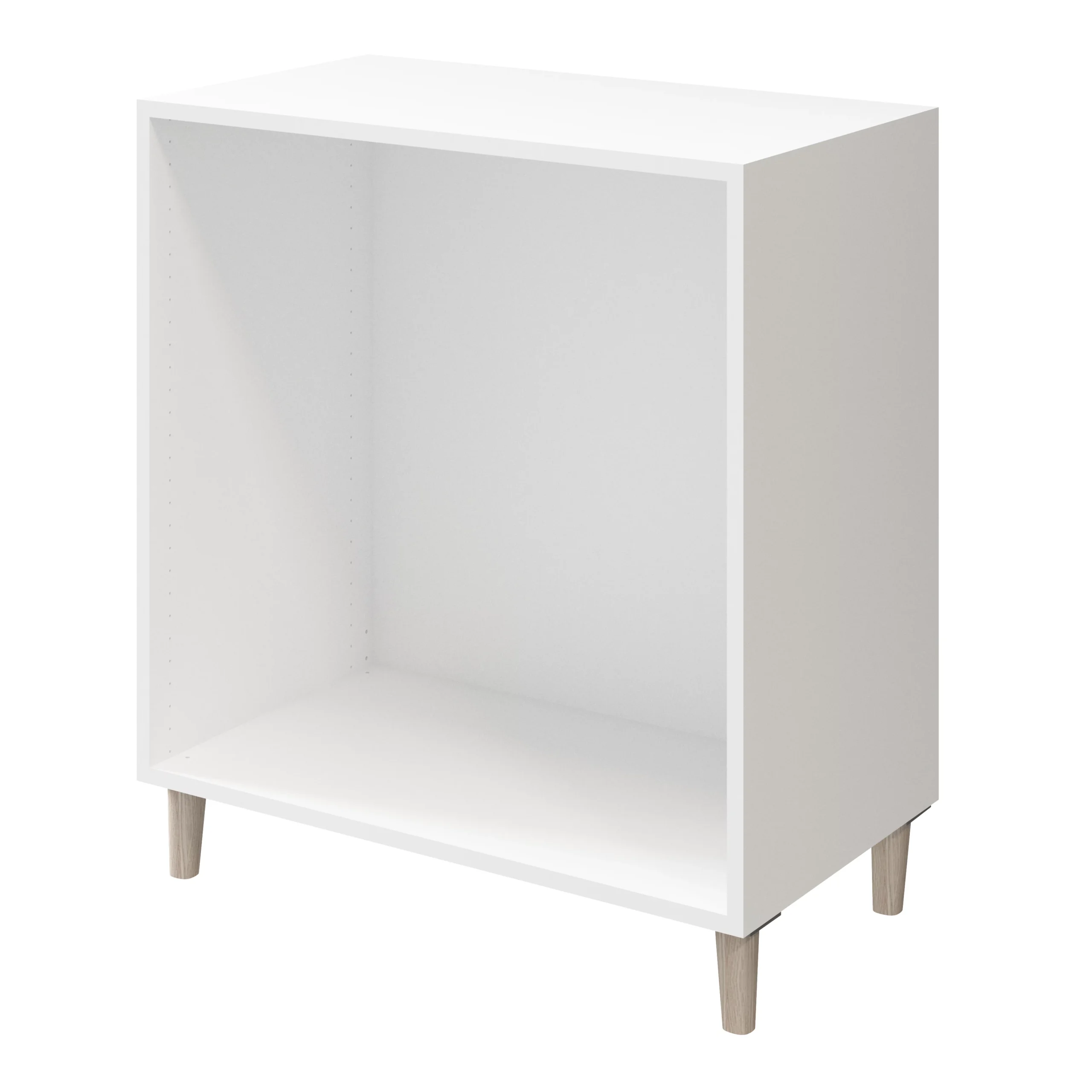 Atomia Freestanding Matt White Oak Effect 4 Drawer Single Chest Of Drawers (H)750mm (W)750mm (D)450mm - Image 3