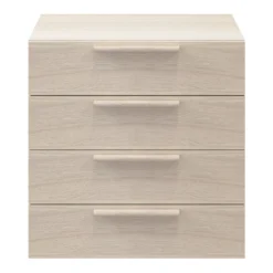 Atomia Freestanding Oak Effect 4 Drawer Single Chest Of Drawers (H)750mm (W)750mm (D)470mm