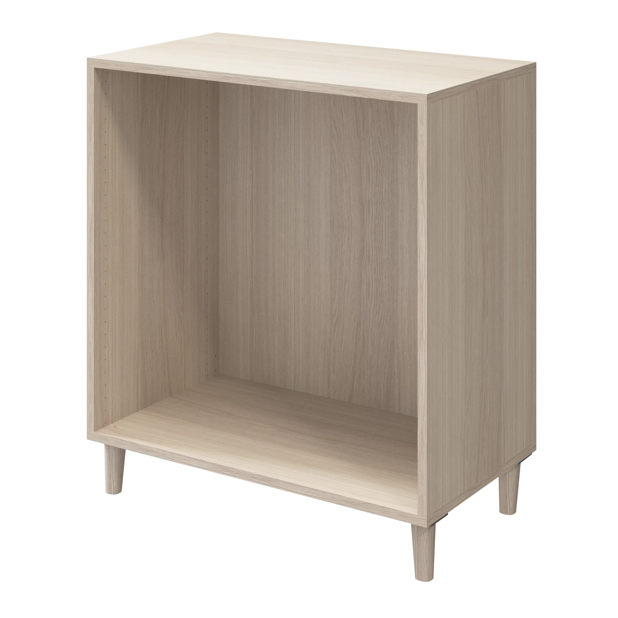 Atomia Freestanding White Oak Effect 4 Drawer Single Chest Of Drawers (H)550mm (W)750mm (D)470mm - Image 4