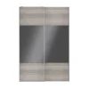 Atomia Grey & Anthracite Oak Effect High Gloss 2 Door Sliding Wardrobe Door Kit (H)2250mm (W)1500mm