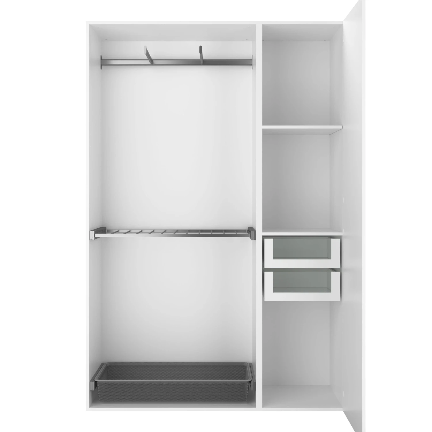 Atomia Matt White Sliding Wardrobe Door (H)560mm (W)737mm, Pack Of 4 - Image 7