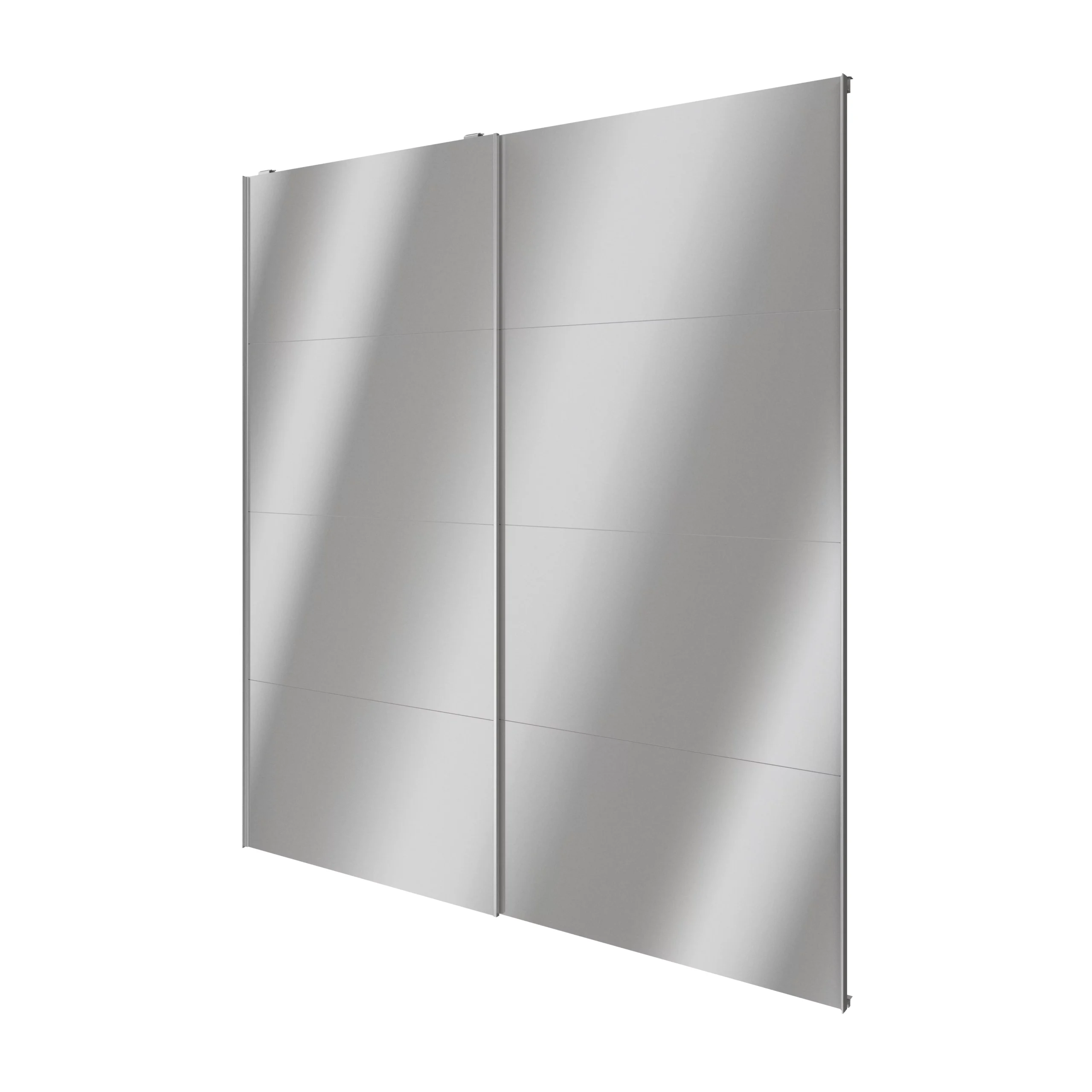 Atomia Mirrored 2 Door Sliding Wardrobe Door Kit (H)2250mm (W)2000mm - Image 3