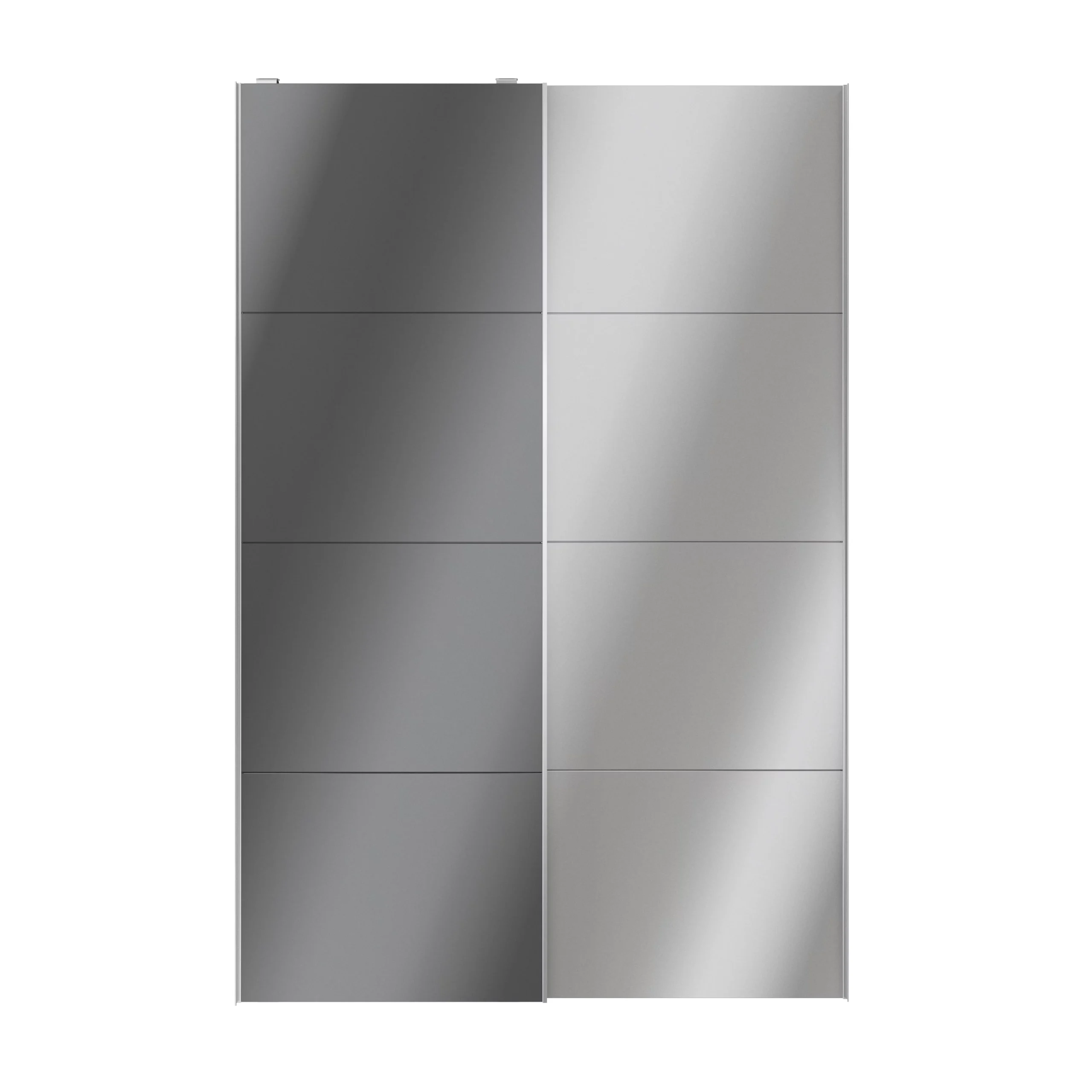 Atomia Mirrored Anthracite High Gloss 2 Door Sliding Wardrobe Door Kit (H)2250mm (W)1500mm - Image 3