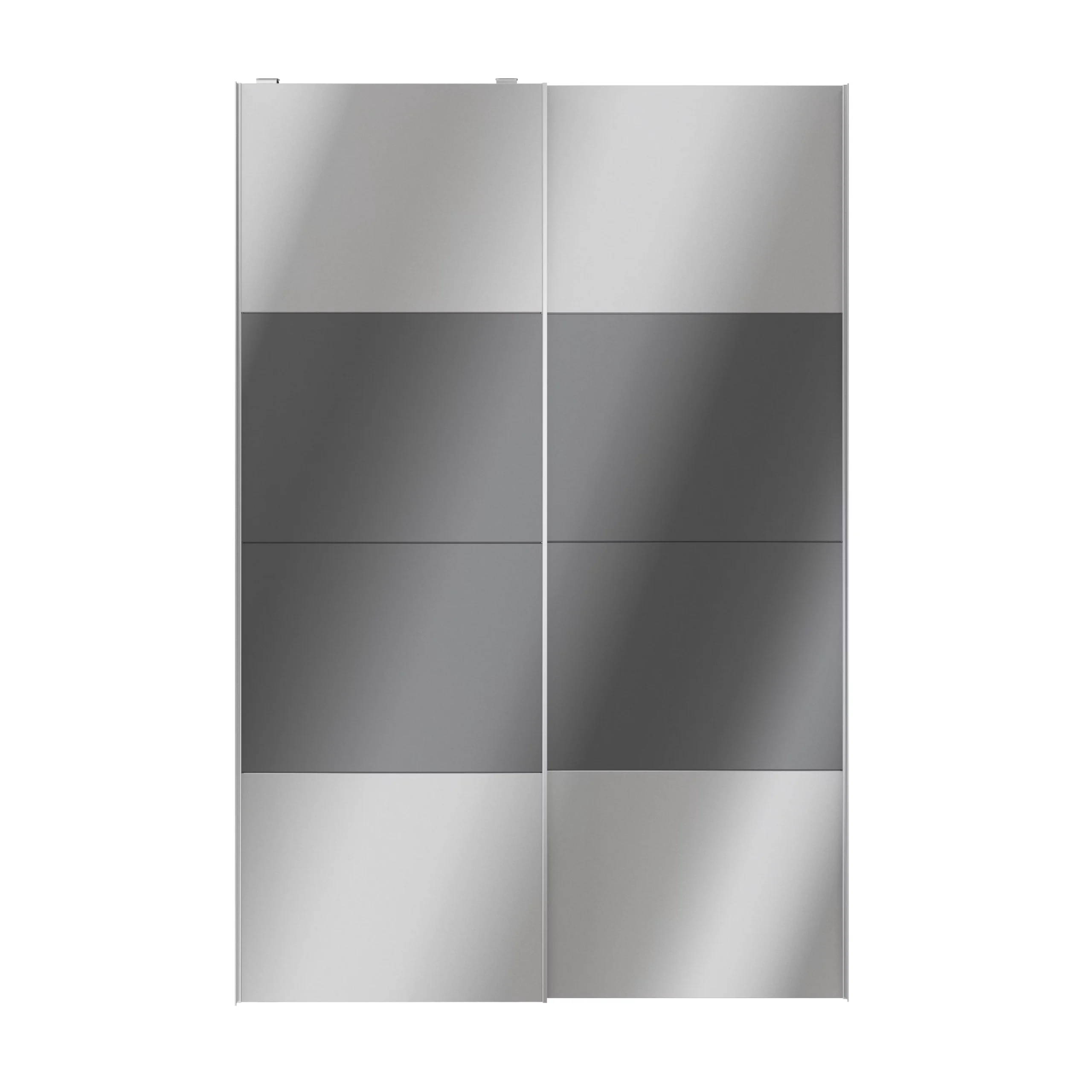 Atomia Mirrored Anthracite High Gloss 2 Door Sliding Wardrobe Door Kit (H)2250mm (W)1500mm - Image 4