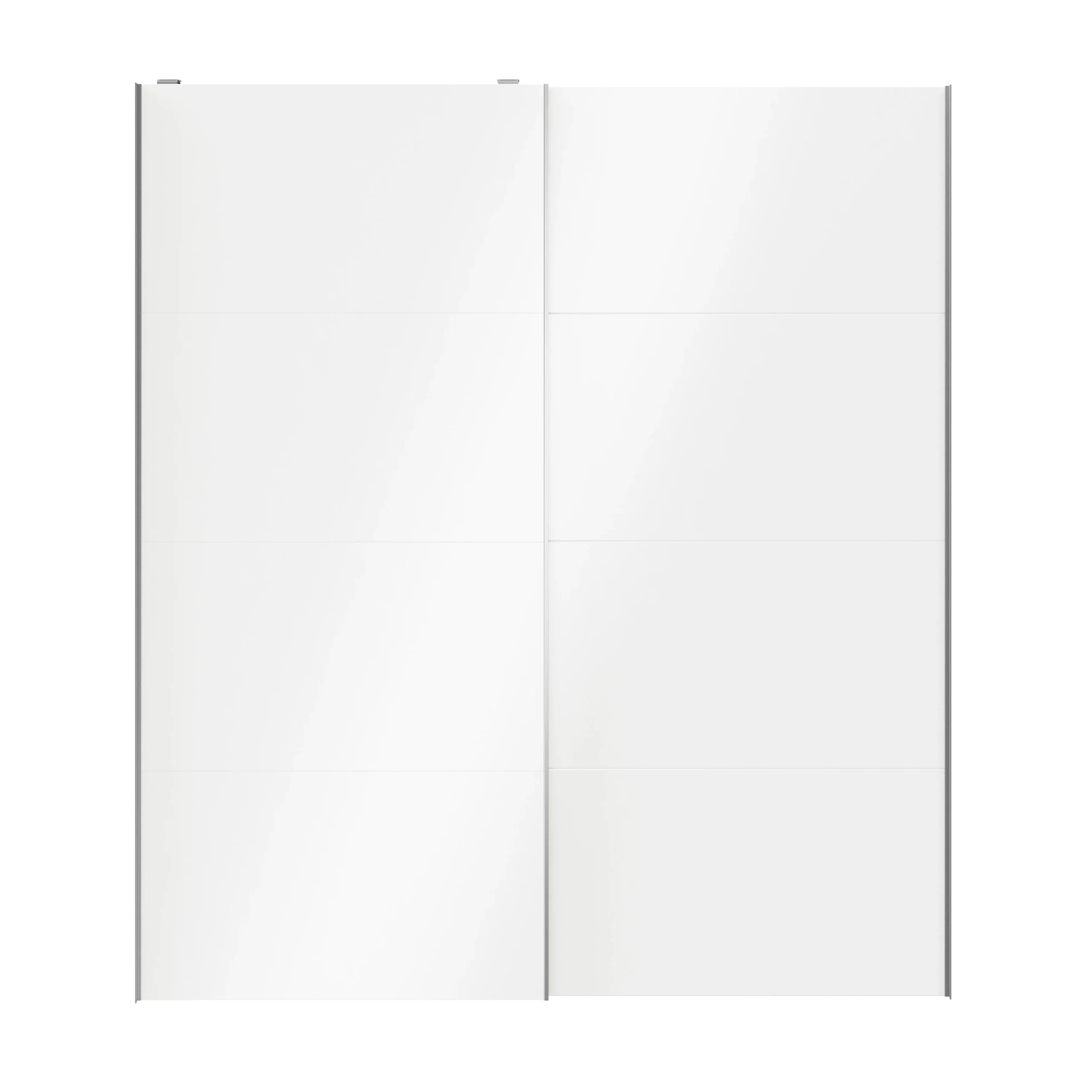 Atomia White High Gloss 2 Door Sliding Wardrobe Door Kit (H)2250mm (W)2000mm