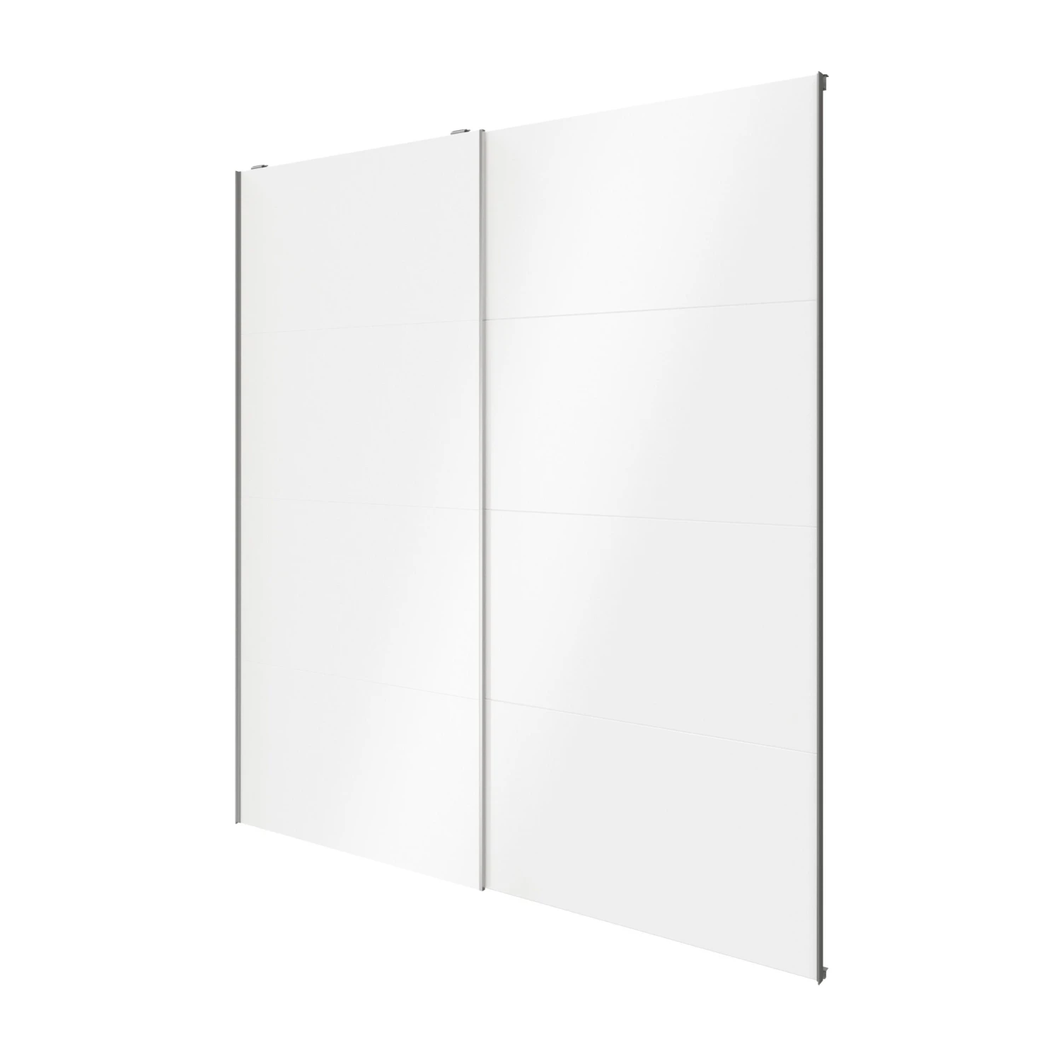 Atomia White High Gloss 2 Door Sliding Wardrobe Door Kit (H)2250mm (W)2000mm - Image 3