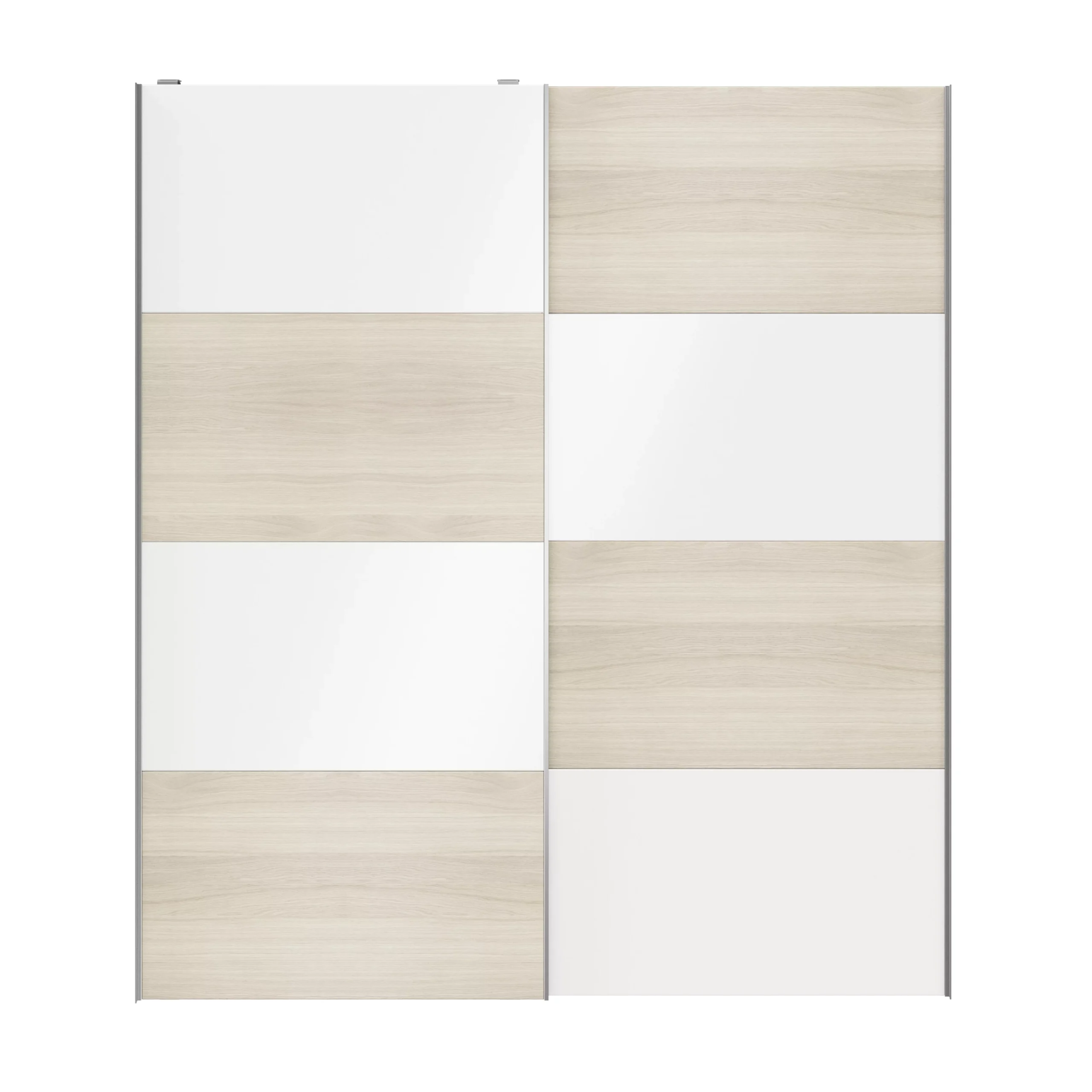 Atomia White Oak Effect High Gloss 2 Door Sliding Wardrobe Door Kit (H)2250mm (W)2000mm - Image 5