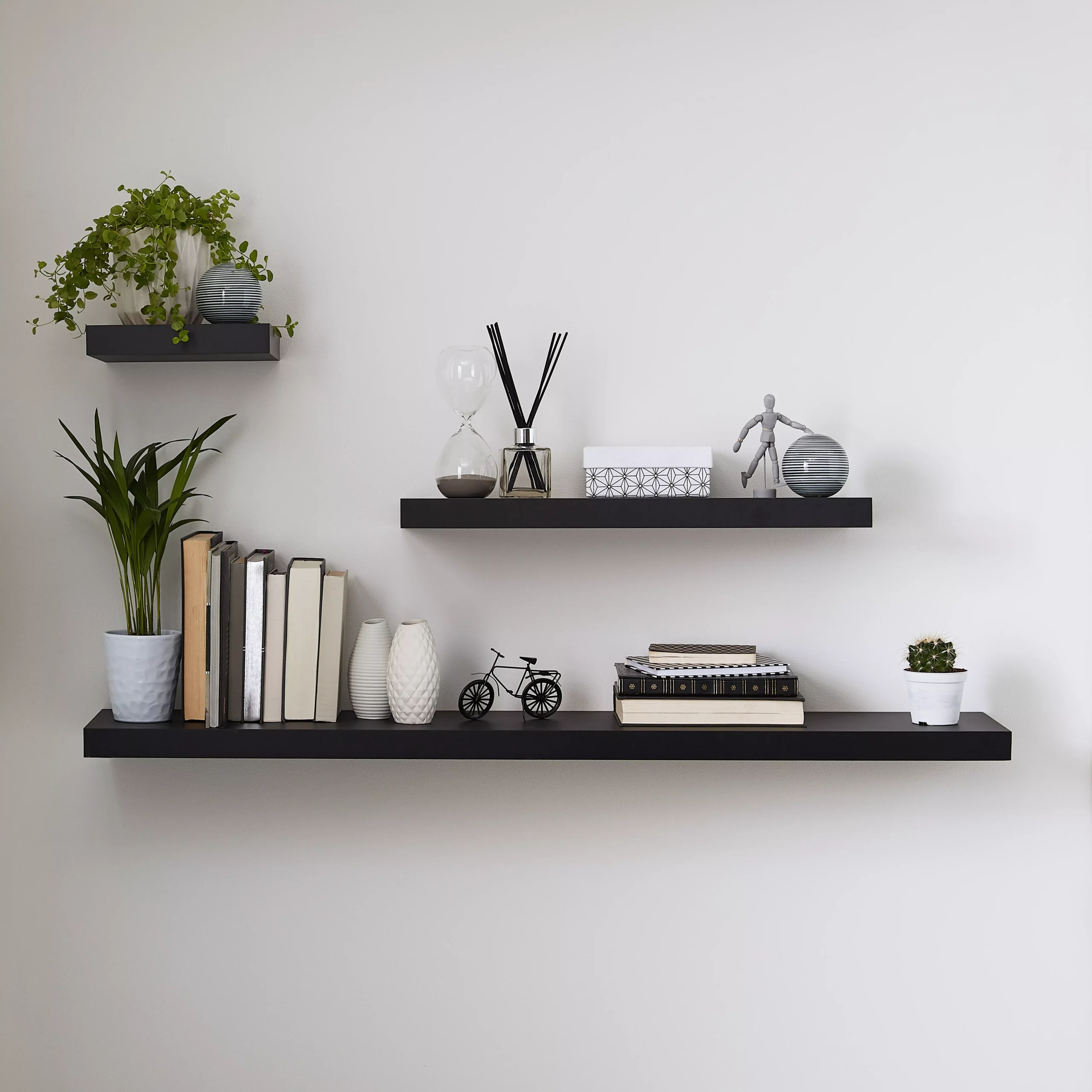 Form Cusko Black Floating Shelf (L)1180mm (D)235mm - Image 7