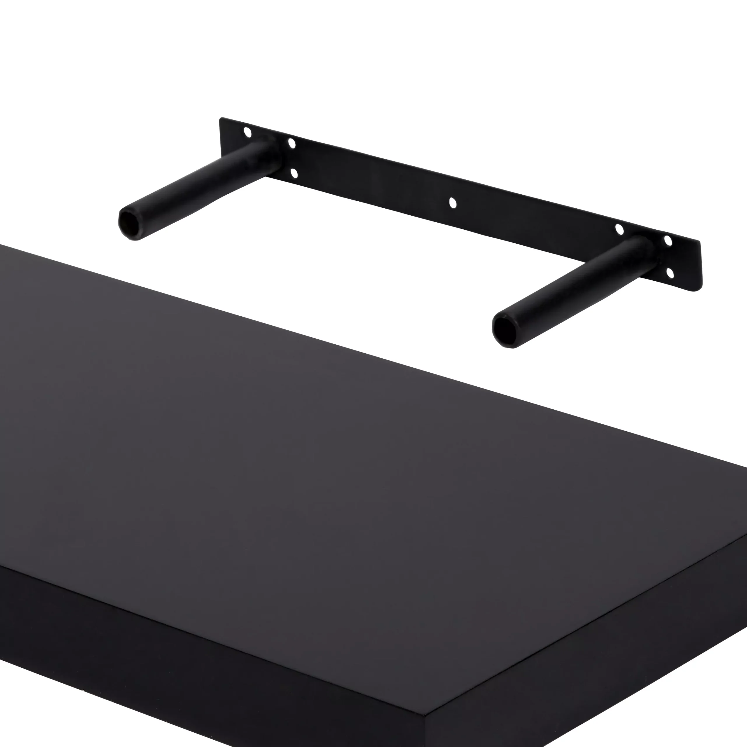 Form Cusko Black Floating Shelf (L)1180mm (D)235mm - Image 3