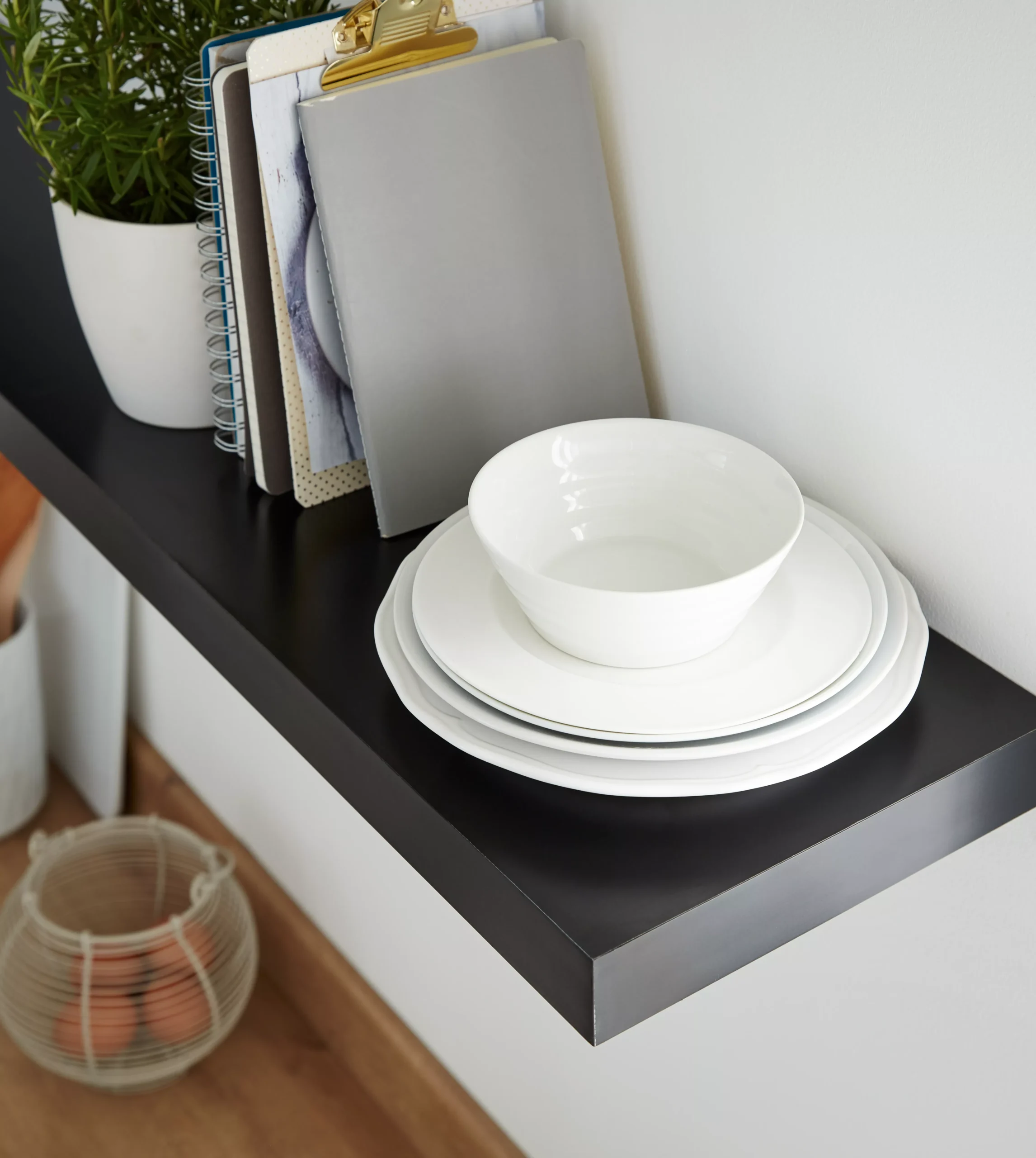 Form Cusko Black Floating Shelf (L)1180mm (D)235mm - Image 4