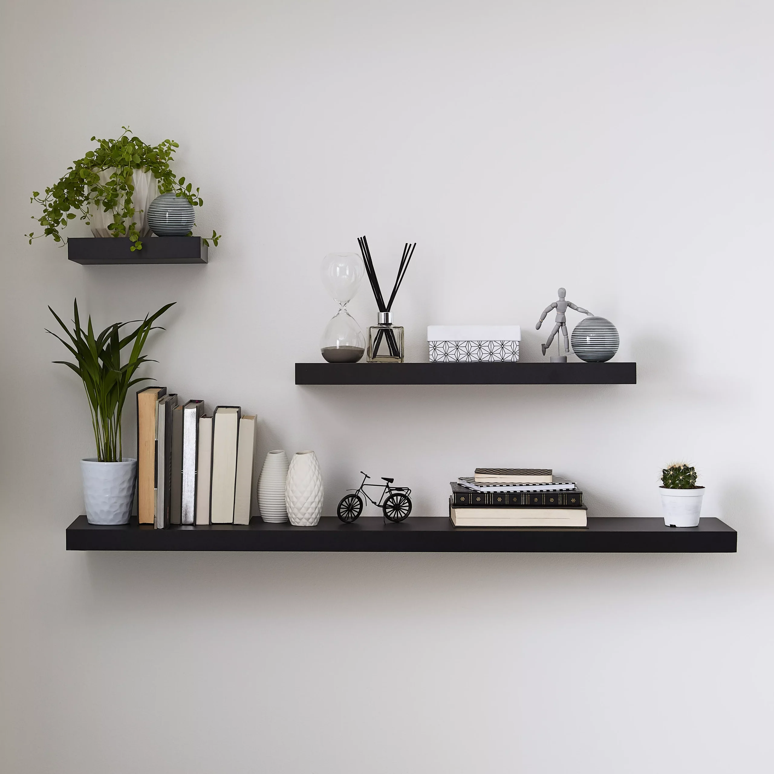 Form Cusko Black Floating Shelf (L)1180mm (D)235mm - Image 5