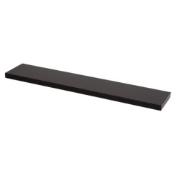 Form Cusko Gloss Black Floating Shelf (L)1180mm (D)235mm