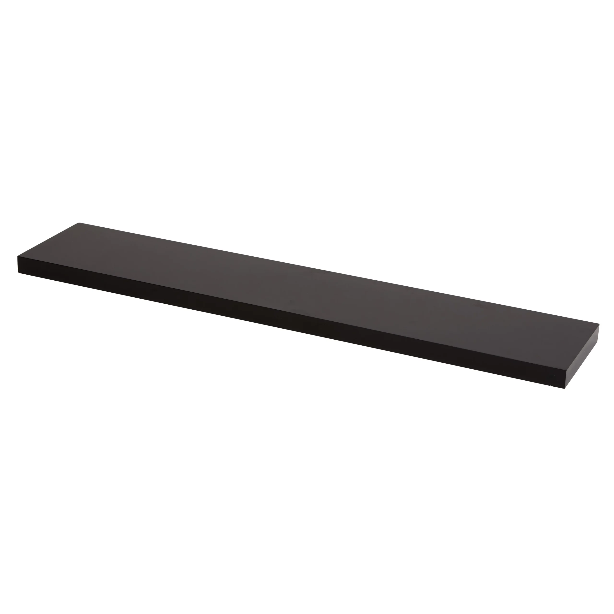 Form Cusko Gloss Black Floating Shelf (L)1180mm (D)235mm