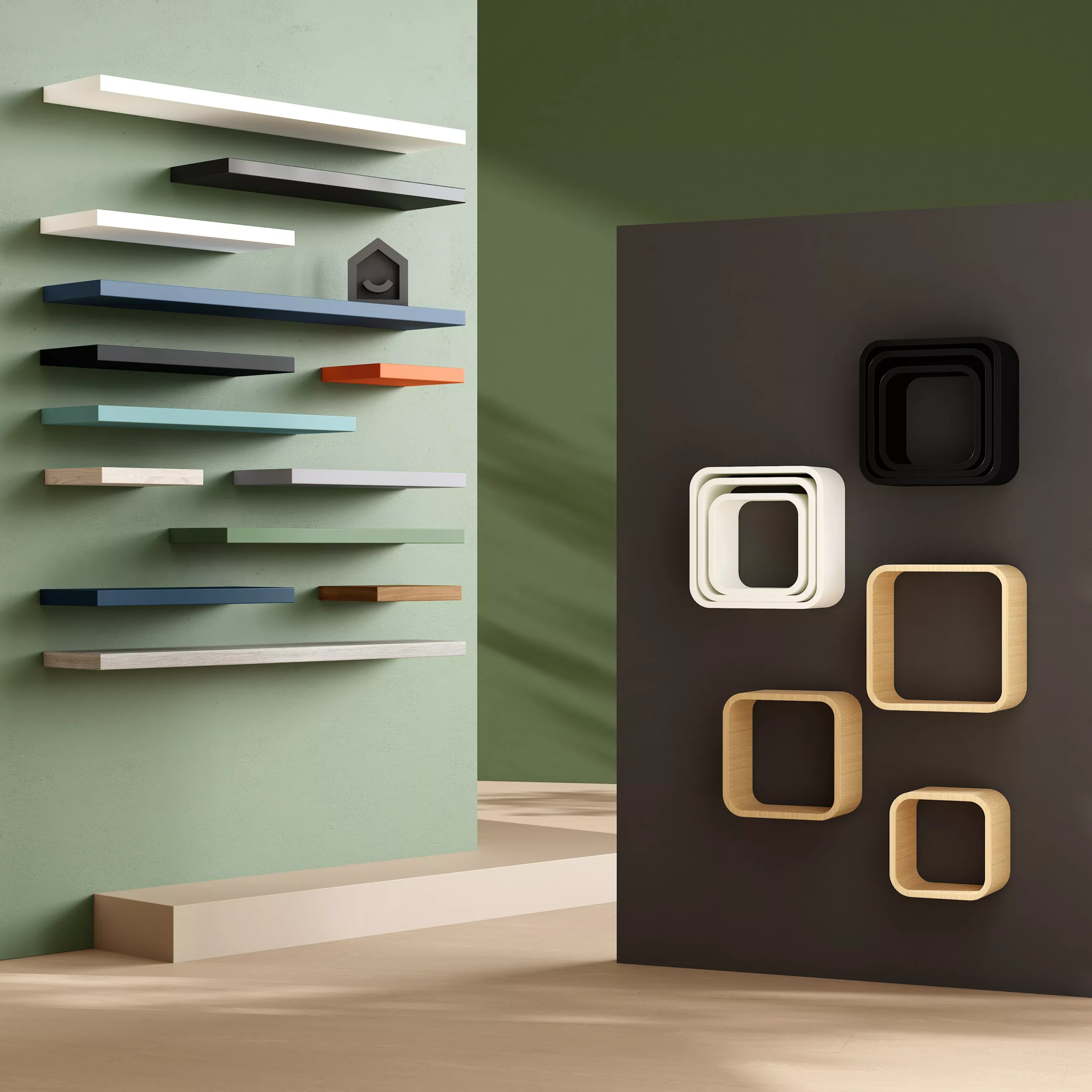 Form Cusko White Floating Shelf (L)1180mm (D)235mm - Image 12