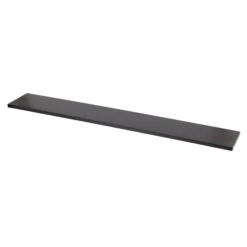 Form Rigga Satin Black Rectangular Floating Shelf (L)1180mm (D)190mm
