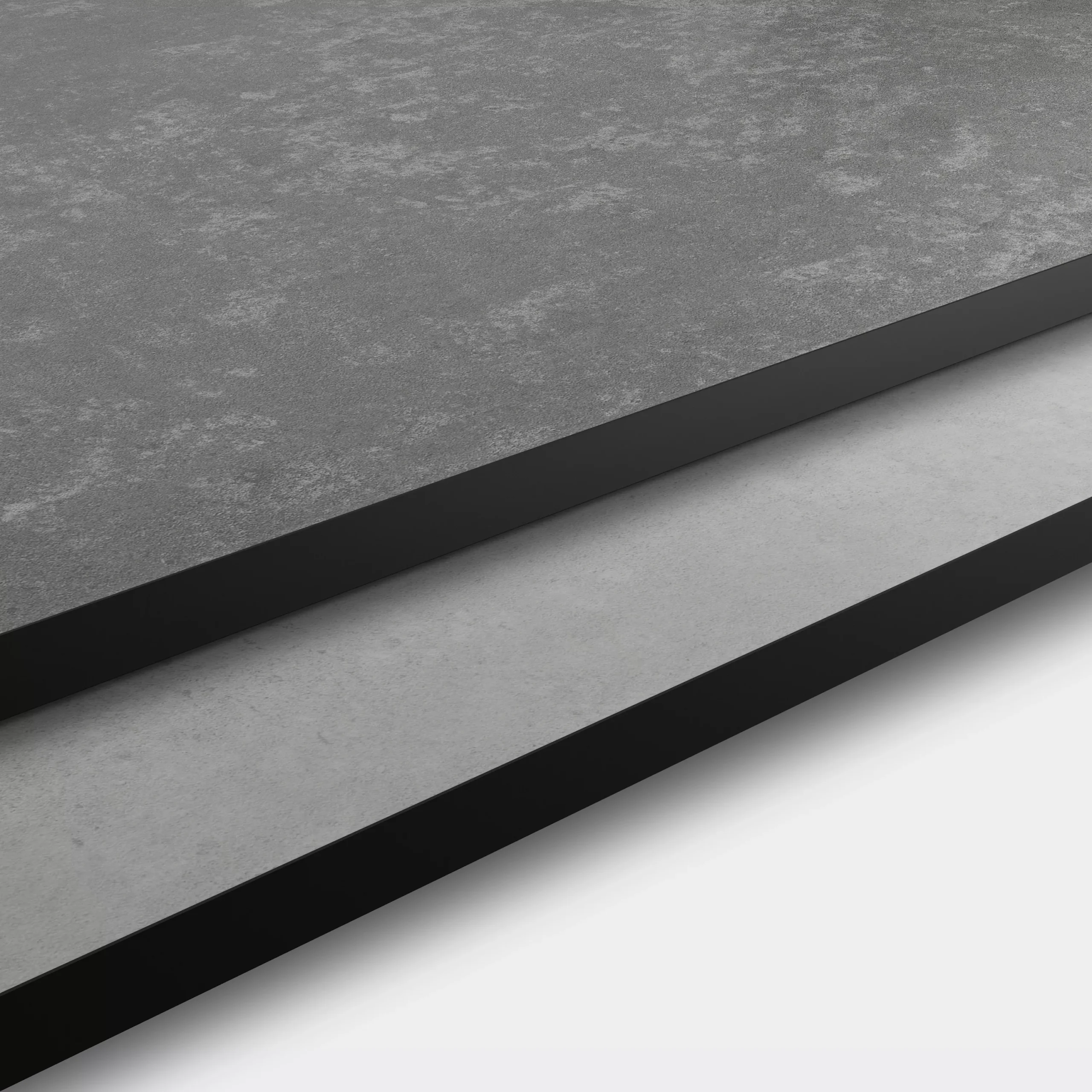 GoodHome 12mm Nepeta Matt Grey Paper & Resin Square Edge Kitchen Worktop, (L)2000mm - Image 3