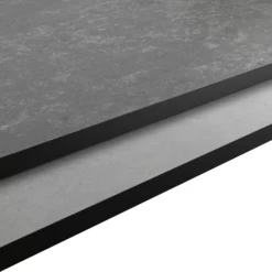 GoodHome 12mm Nepeta Matt Grey Paper & Resin Square Edge Kitchen Worktop, (L)2000mm