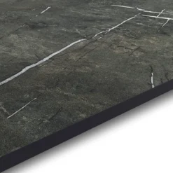 GoodHome 12mm Nepeta Matt Grey Soapstone Effect Paper & Resin Square Edge Kitchen Breakfast Bar, (L)2000mm