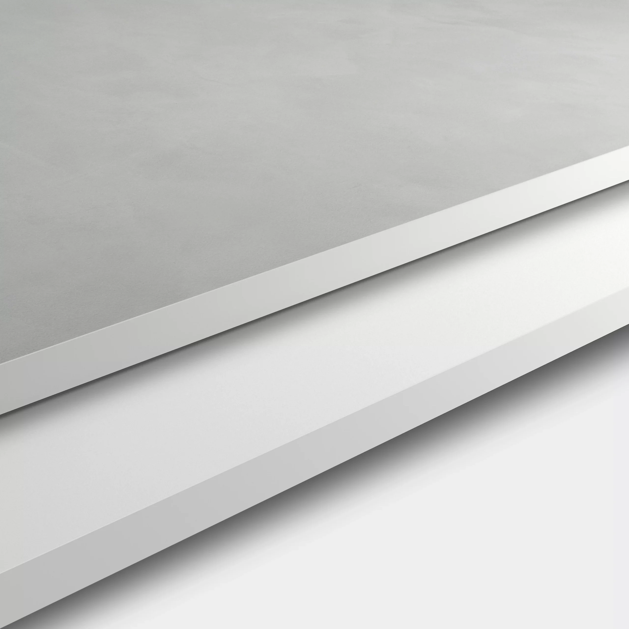 GoodHome 12mm Nepeta Matt White Stone Effect Paper & Resin Square Edge Kitchen Breakfast Bar, (L)2000mm - Image 3