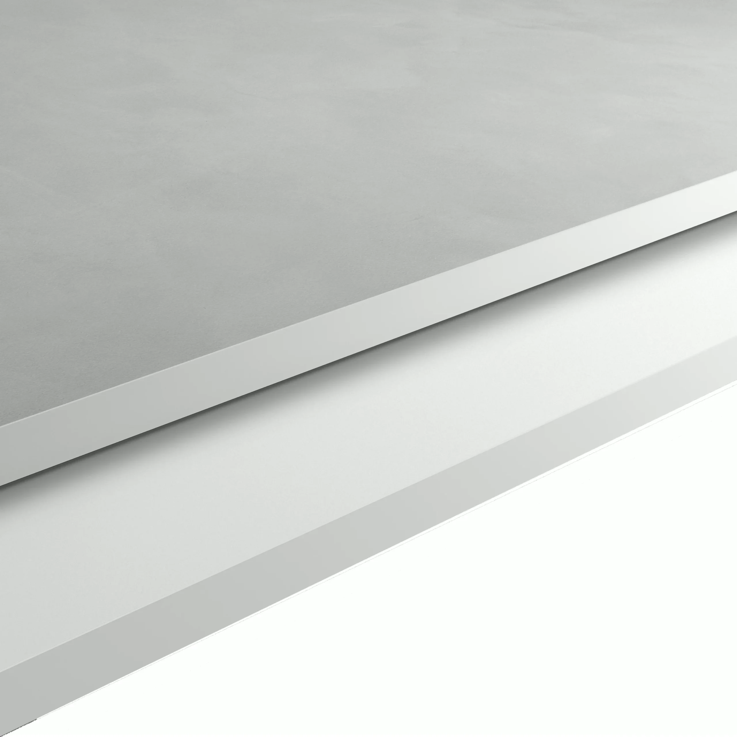 GoodHome 12mm Nepeta Matt White Stone Effect Paper & Resin Square Edge Kitchen Breakfast Bar, (L)2000mm