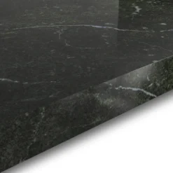 GoodHome 38mm Berberis Gloss Black Granite Effect Laminate & Particle Board Square Edge Kitchen Worktop, (L)3000mm