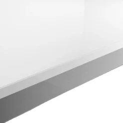 GoodHome 38mm Berberis Gloss Mirror Gloss White Chipboard & Laminate Square Edge Kitchen Worktop, (L)3000mm