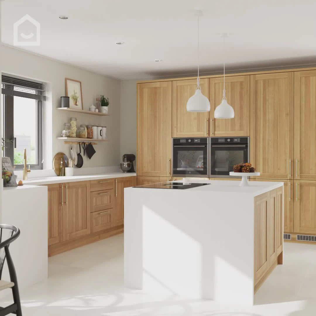 GoodHome 38mm Berberis Satin White Laminate & Particle Board Square Edge Kitchen Worktop, (L)3000mm - Image 2