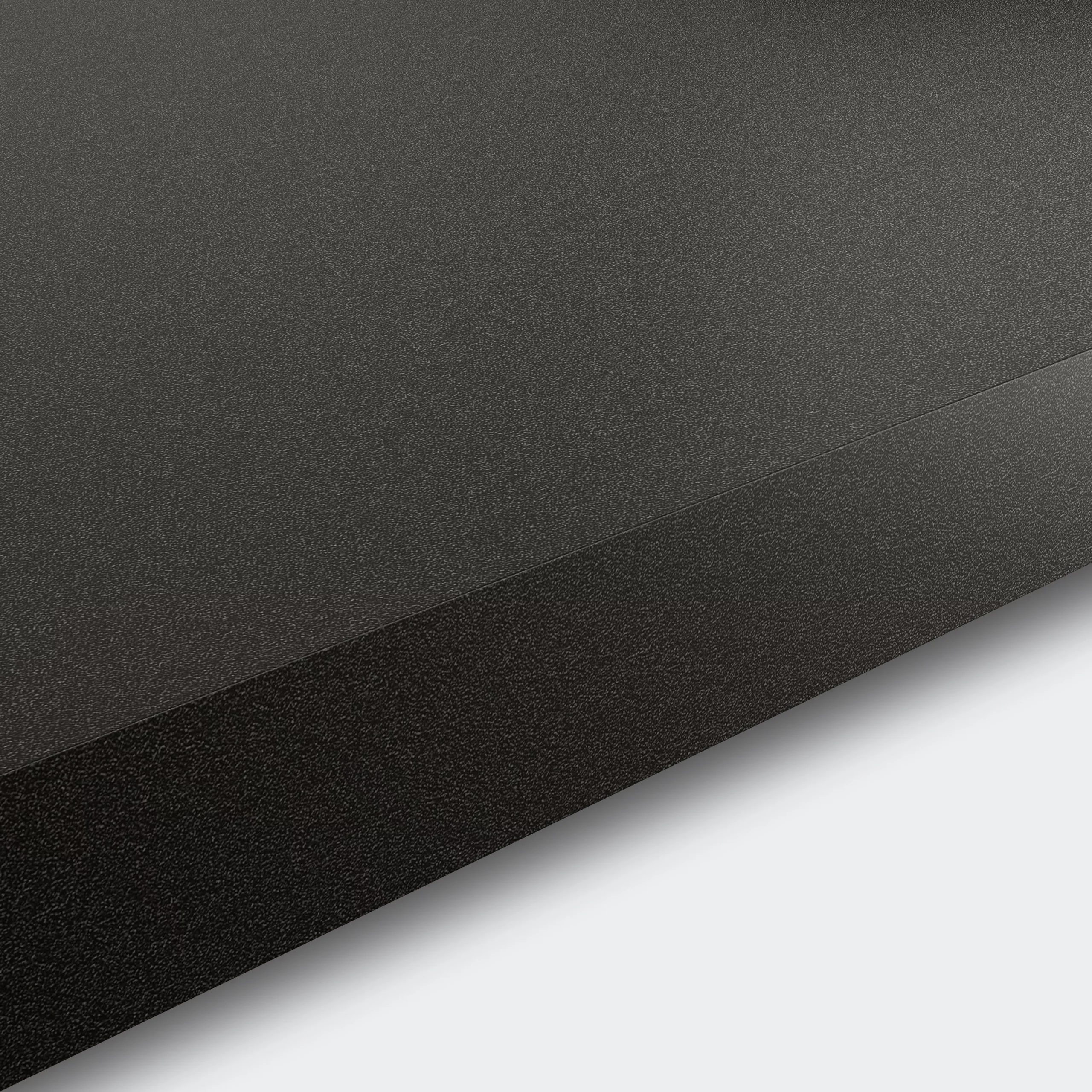 GoodHome 38mm Berberis Super Matt Zinc Anthracite Laminate & Particle Board Square Edge Kitchen Breakfast Bar, (L)2000mm