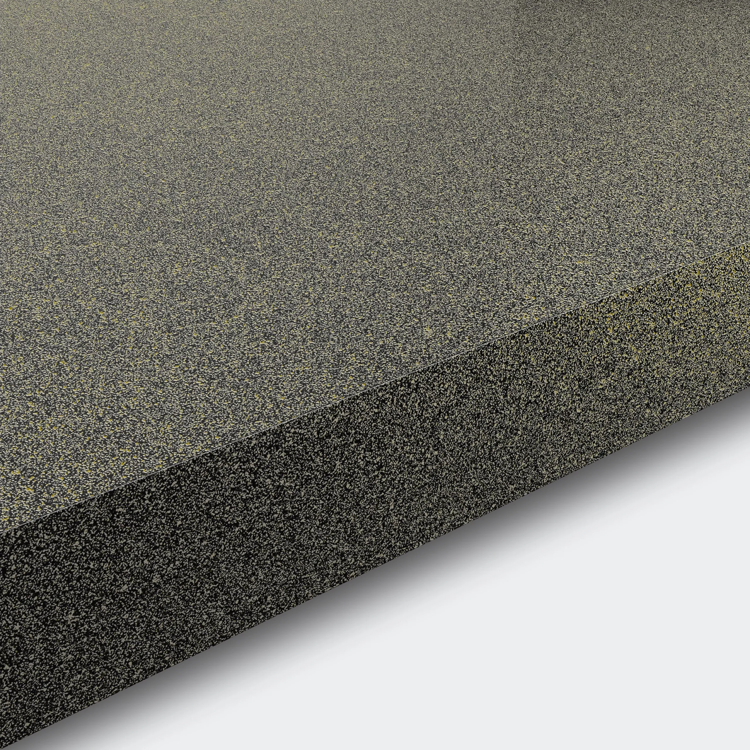 GoodHome 38mm Gloss Grey Glitter Effect Chipboard & Laminate Square Edge Kitchen Worktop, (L)3000mm