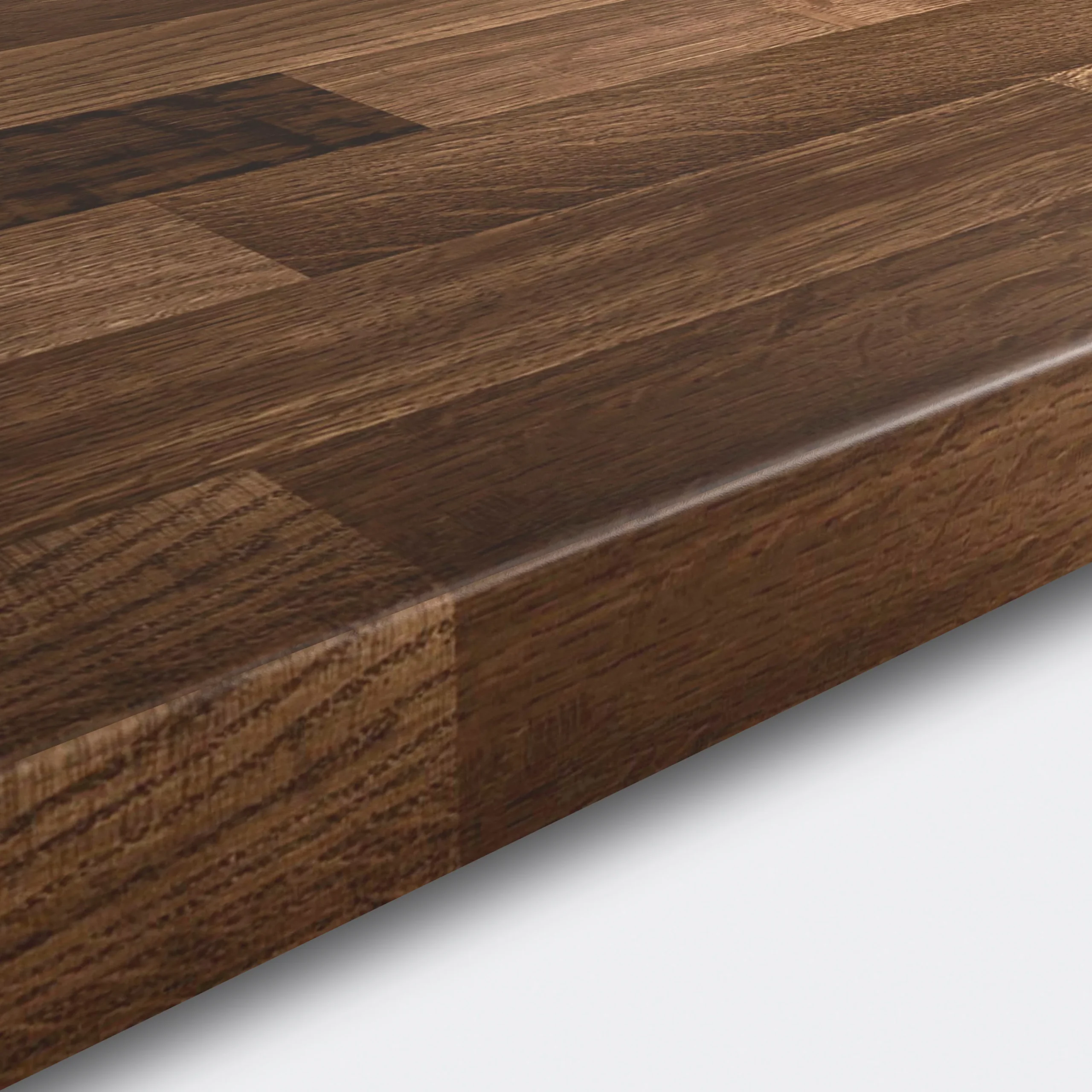 GoodHome 38mm Kabsa Matt Walnut Effect Chipboard & Laminate Post-formed Kitchen Breakfast Bar, (L)2000mm - Image 3