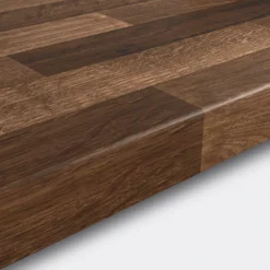 GoodHome 38mm Kabsa Matt Walnut Effect Chipboard & Laminate Post-formed Kitchen Worktop, (L)3000mm
