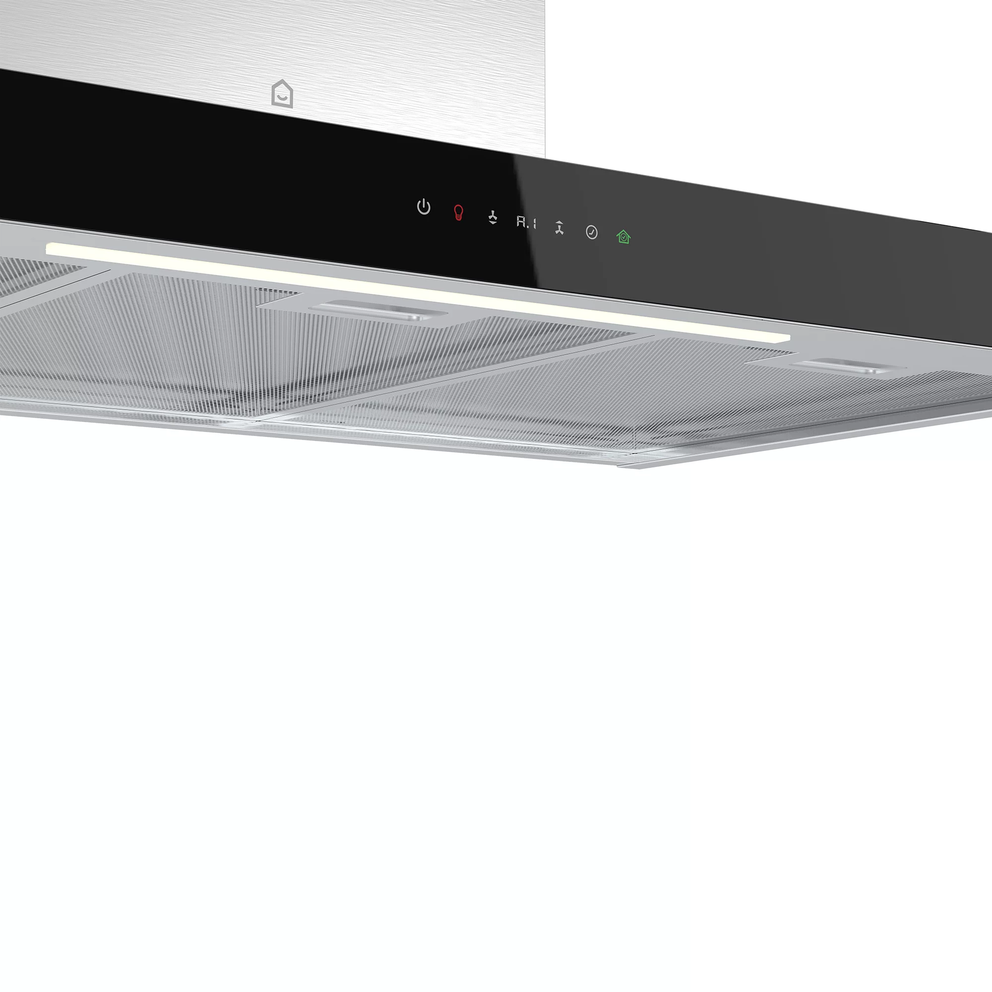 GoodHome AirSensor GHBH90ASBL Glass Box Cooker Hood (W)90cm - Image 4