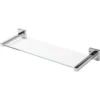 GoodHome Alessano Silver Effect Shelf (L)480mm (D)155mm