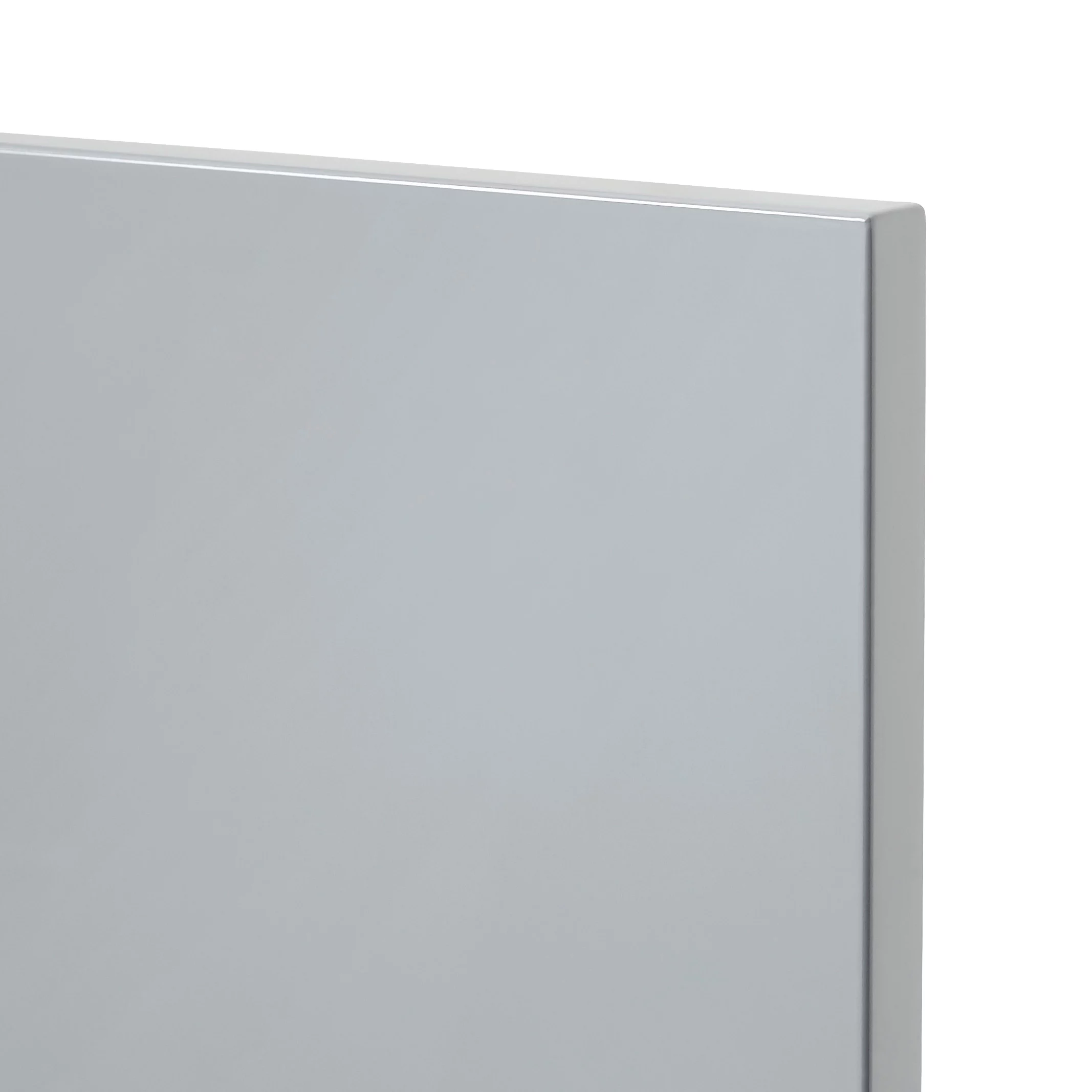 GoodHome Alisma High Gloss Grey Slab Drawer Front (W)400mm, Pack Of 4 - Image 2