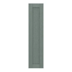 GoodHome Alpinia Matt Green Painted Wood Effect Shaker Larder Cabinet Door (W)300mm (H)1287mm (T)18mm