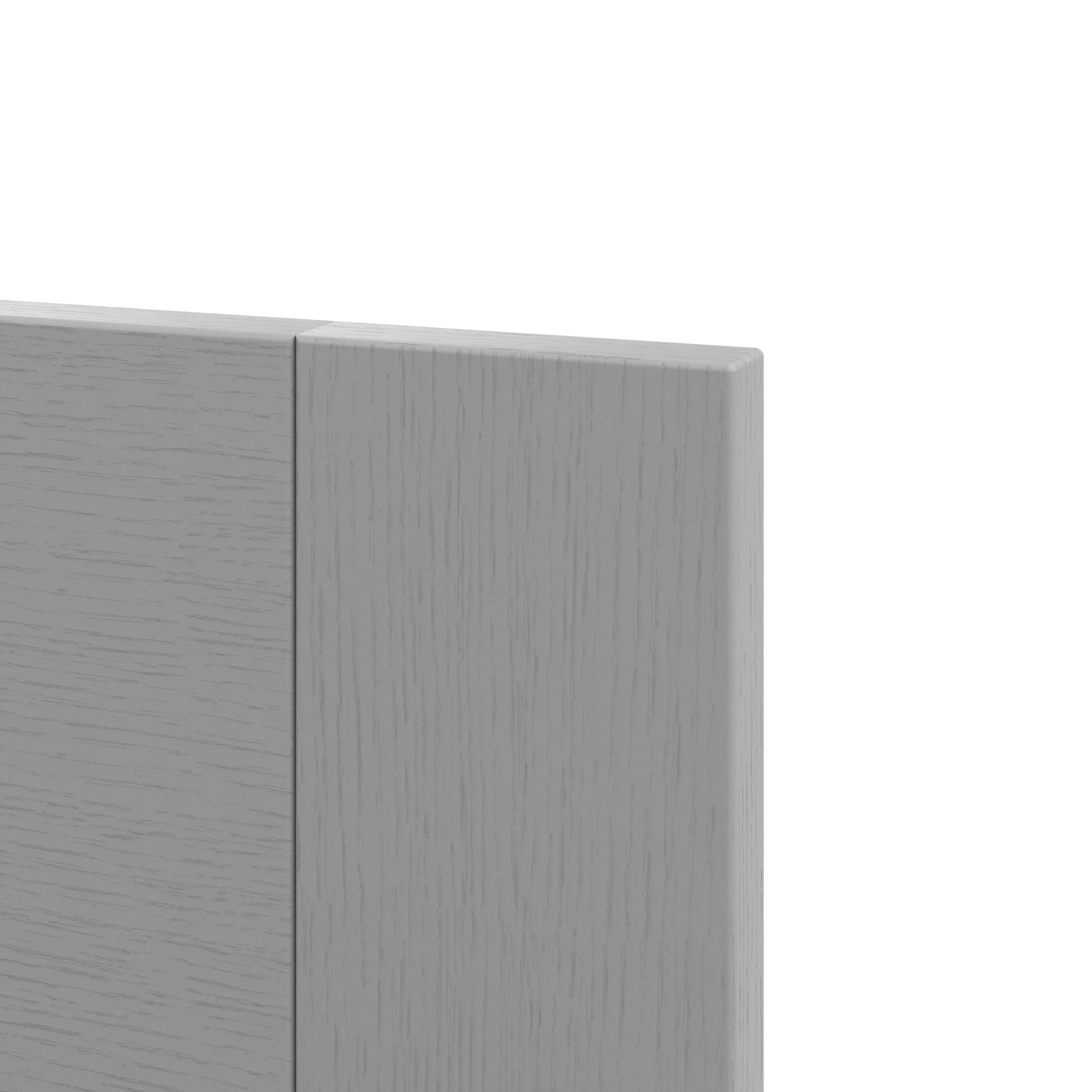 GoodHome Alpinia Matt Slate Grey Painted Wood Effect Shaker Drawer Front (W)500mm, Pack Of 3 - Image 3
