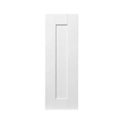 GoodHome Alpinia Matt White Tongue & Groove Shaker Highline Cabinet Door (W)250mm (H)715mm (T)18mm