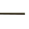 GoodHome Antiki Matt Antique Brass Effect Curtain Pole, (L)2.5m (Dia)19mm