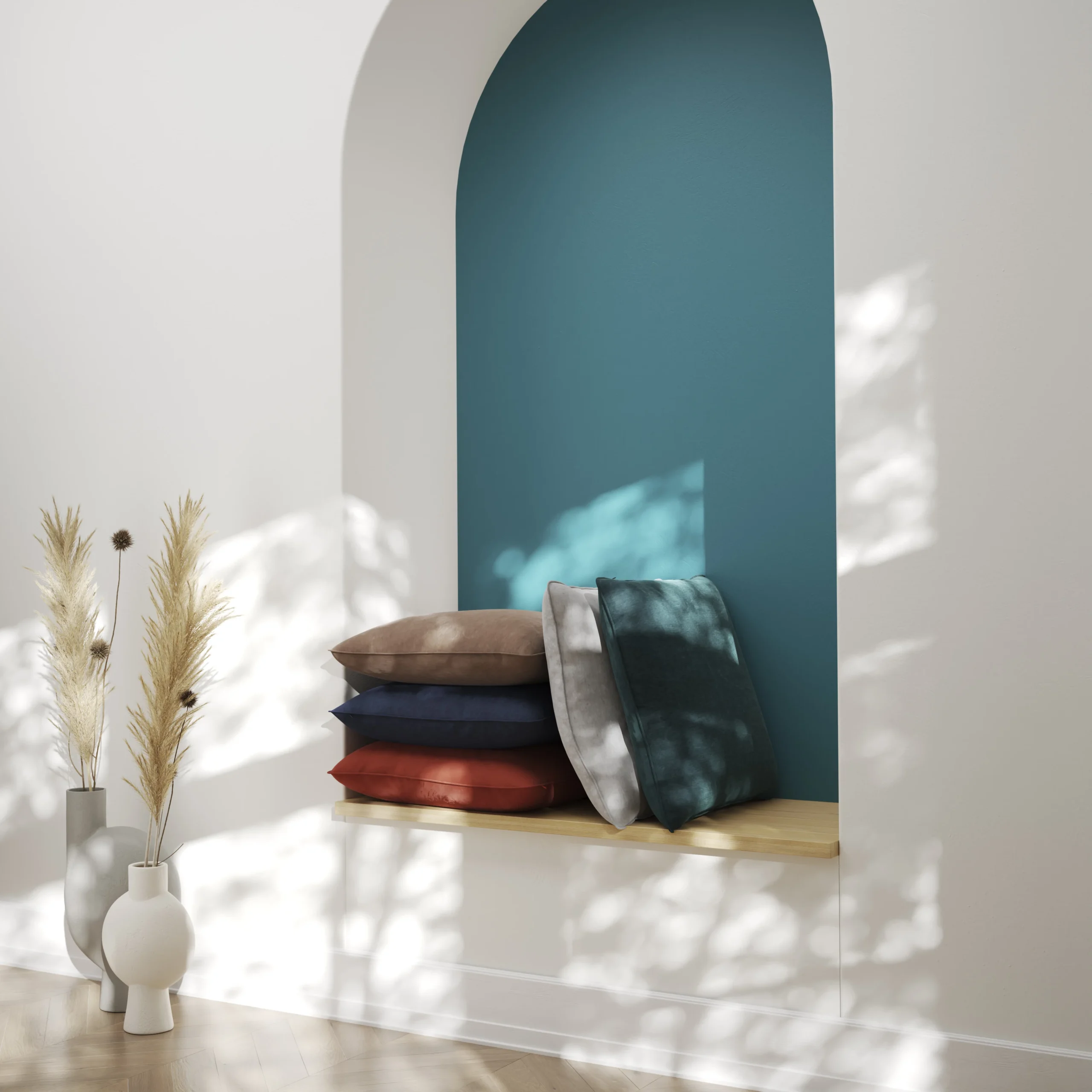 GoodHome Arntzen Navy Plain Indoor Cushion (L)55cm X (W)55cm - Image 5