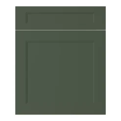GoodHome Artemisia Matt Dark Green Shaker Drawerline Door & Drawer Front, (W)600mm (H)715mm (T)18mm