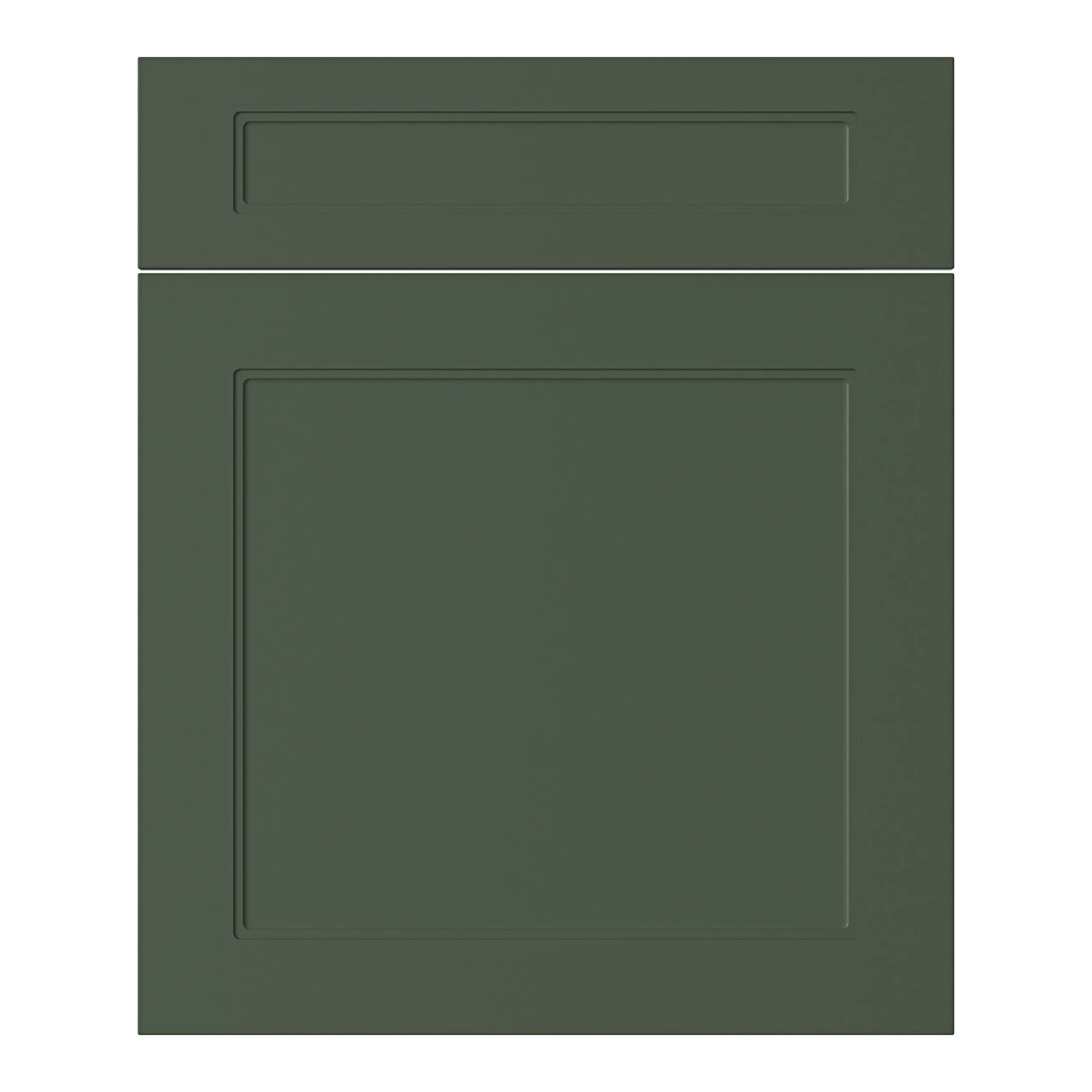 GoodHome Artemisia Matt Dark Green Shaker Drawerline Door & Drawer Front, (W)600mm (H)715mm (T)18mm