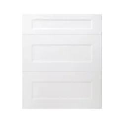GoodHome Artemisia Matt White Classic Shaker Drawer Front (W)600mm, Pack Of 3