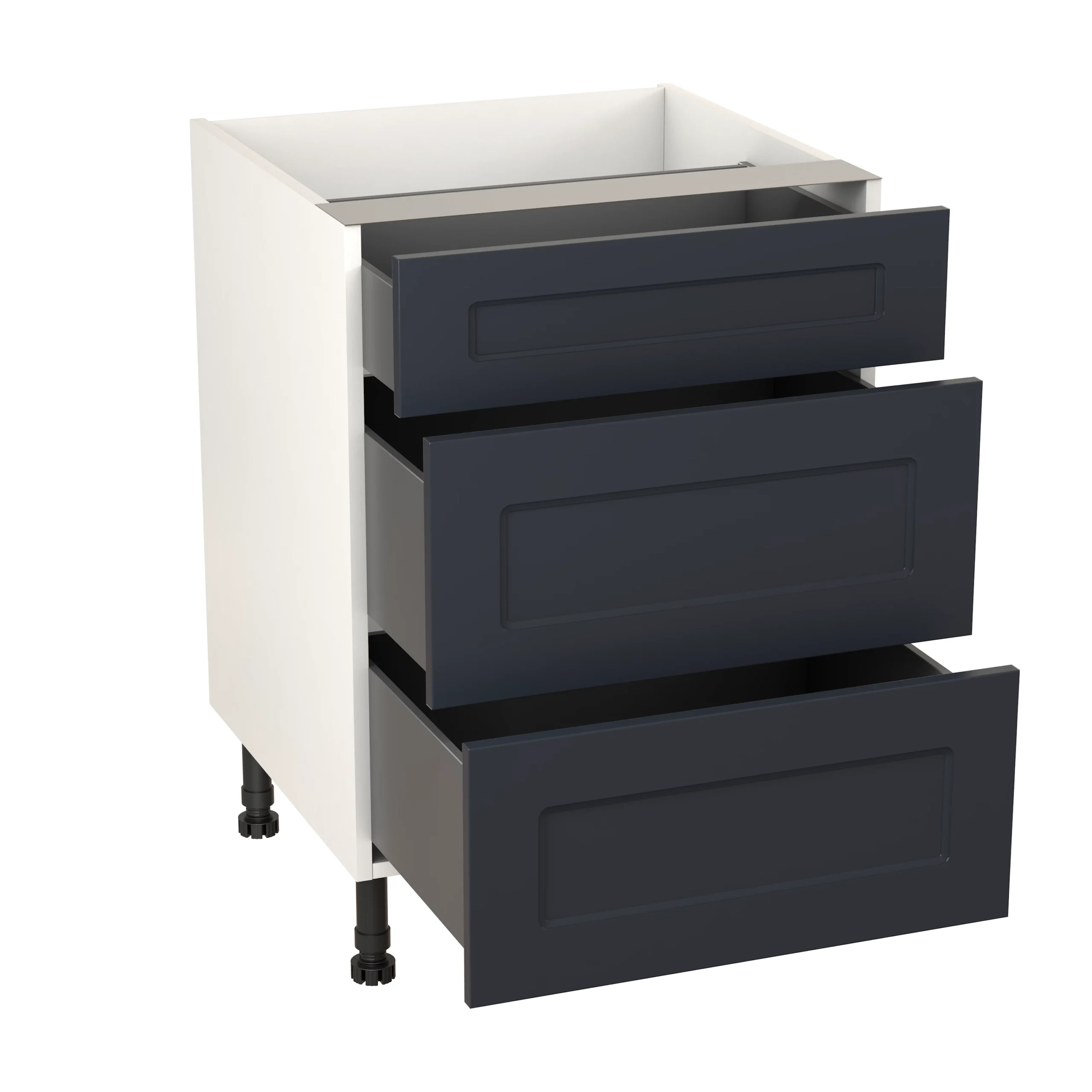 GoodHome Artemisia Midnight Blue Classic Shaker Base Kitchen Cabinet (W)600mm (H)720mm - Image 2