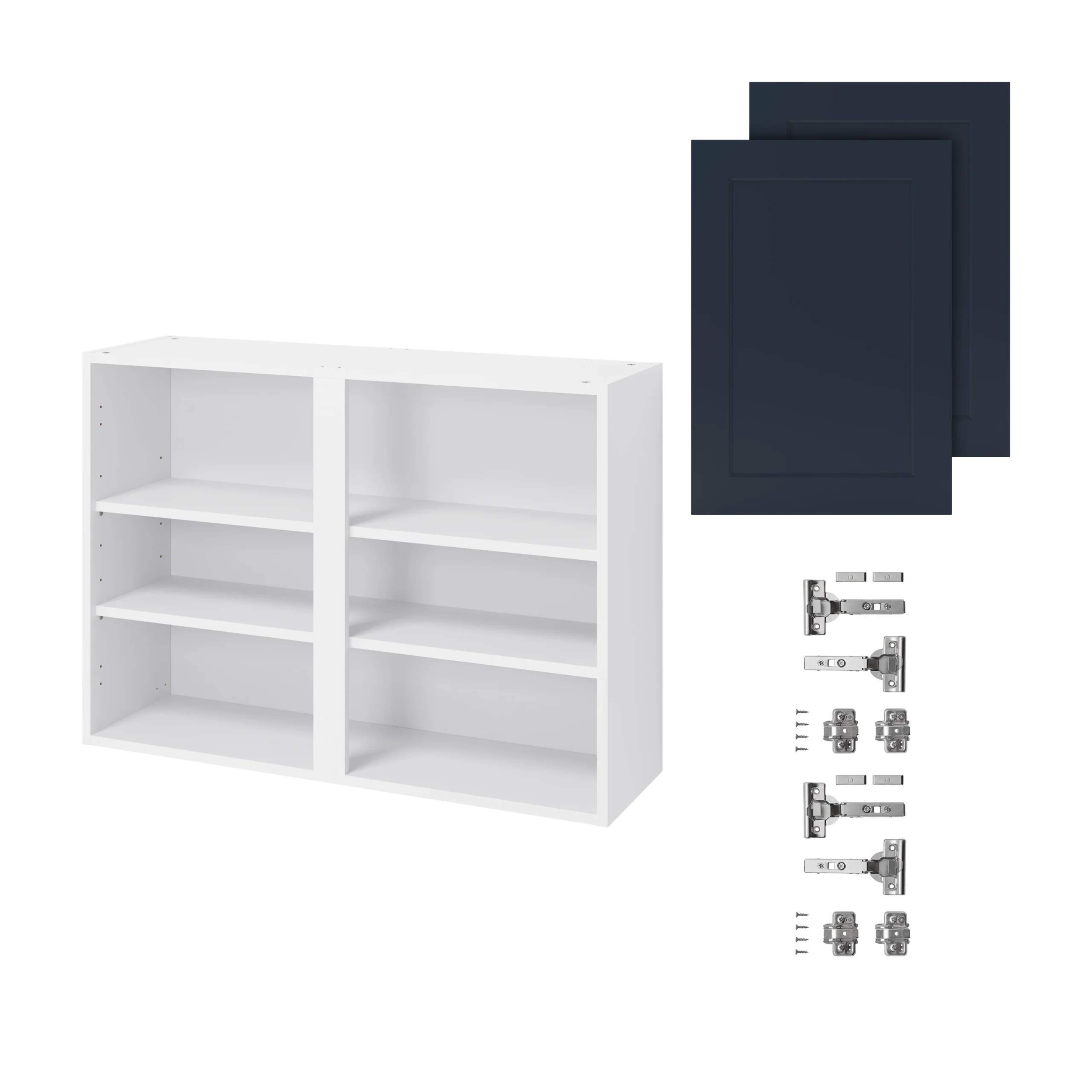 GoodHome Artemisia Midnight Blue Classic Shaker Wall Kitchen Cabinet (W)1000mm (H)720mm - Image 3