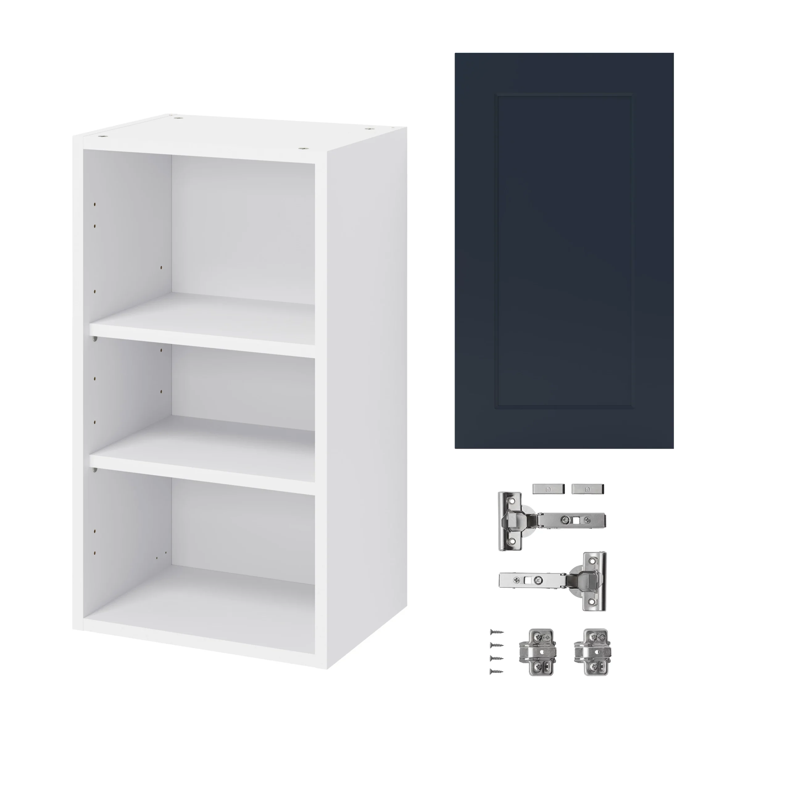 GoodHome Artemisia Midnight Blue Classic Shaker Wall Kitchen Cabinet (W)400mm (H)720mm - Image 3