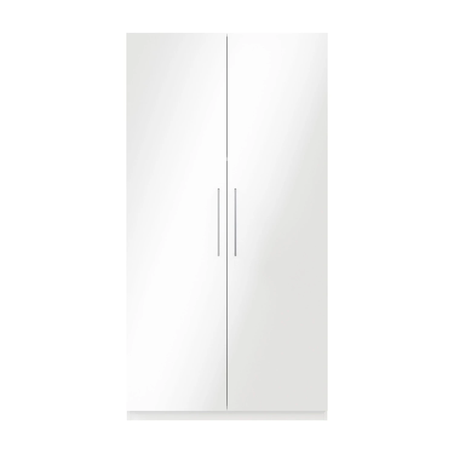 GoodHome Atomia Freestanding Gloss & Matt White 2 Door Large Double Wardrobe (H)1929mm (W)1000mm (D)596mm - Image 2