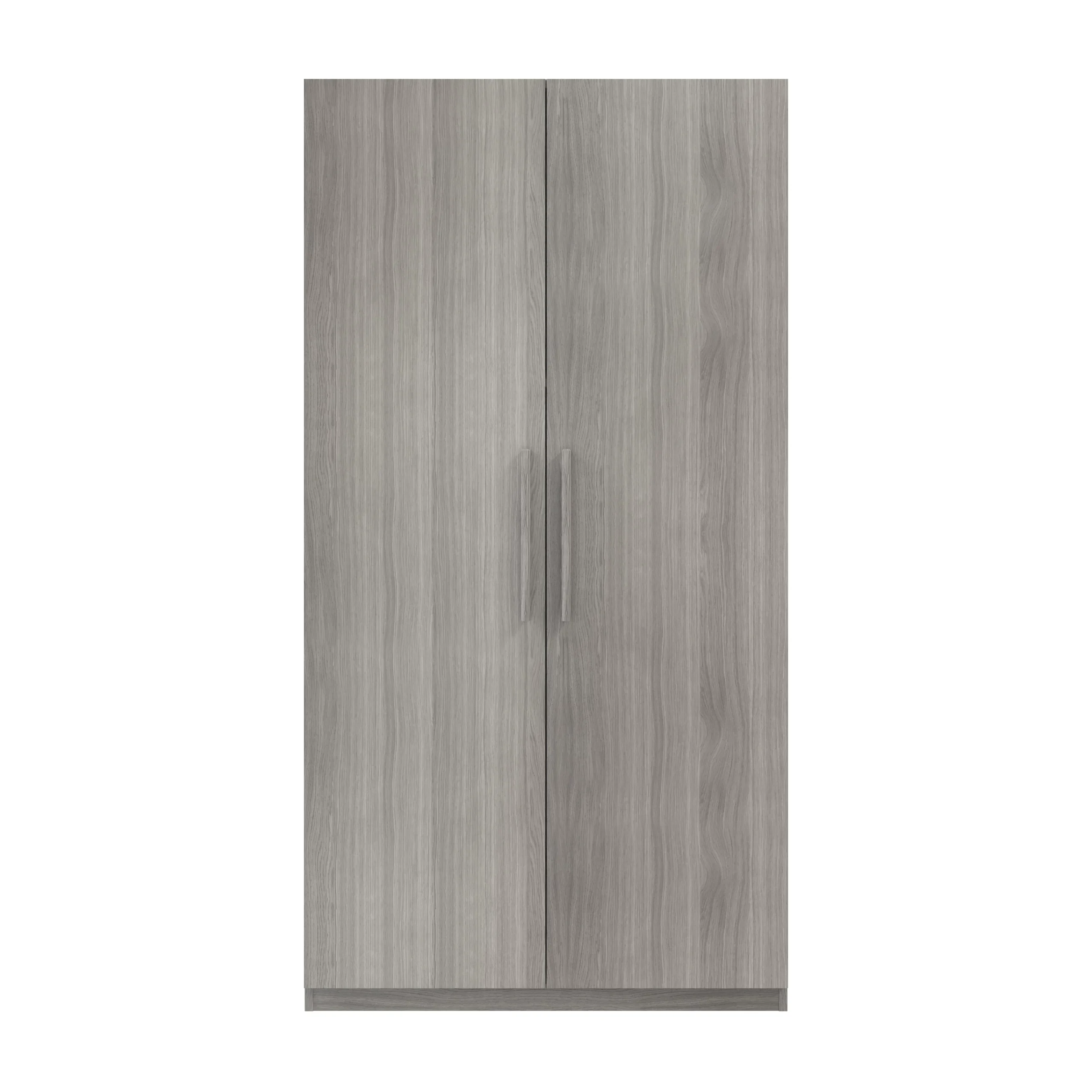 GoodHome Atomia Freestanding Matt Grey Oak Effect 2 Door Large Double Wardrobe (H)1929mm (W)1000mm (D)596mm - Image 2