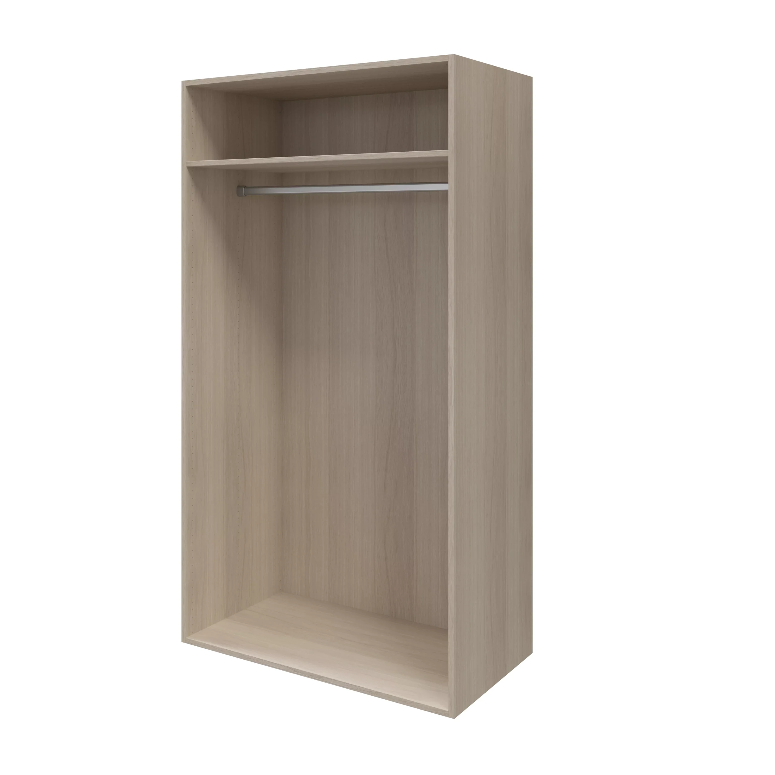 GoodHome Atomia Freestanding Matt Oak Effect 2 Door Medium Wardrobe (H)1875mm (W)1000mm (D)600mm - Image 4