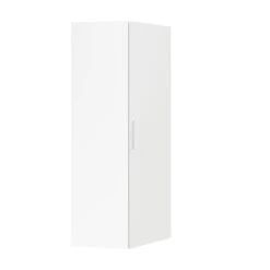 GoodHome Atomia Freestanding Matt White 1 Door Large Corner Wardrobe (W)1300mm (D)580mm